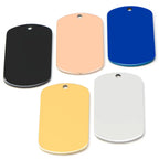 Blank Stainless Steel Dog ID Tags – view 3