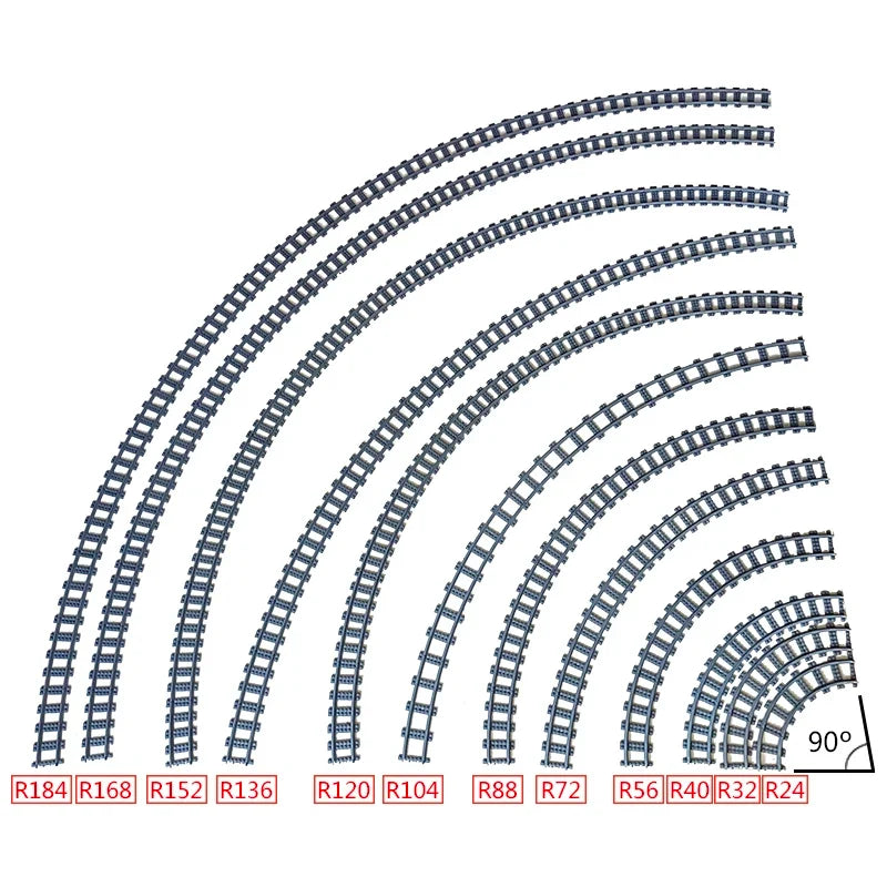 Brick Train Curve Track Parts – view 3