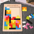 Wooden Logic Square Brain Teaser Puzzle