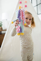 Luna the Unicorn Plush Toy with Sleeping Bag – view 2