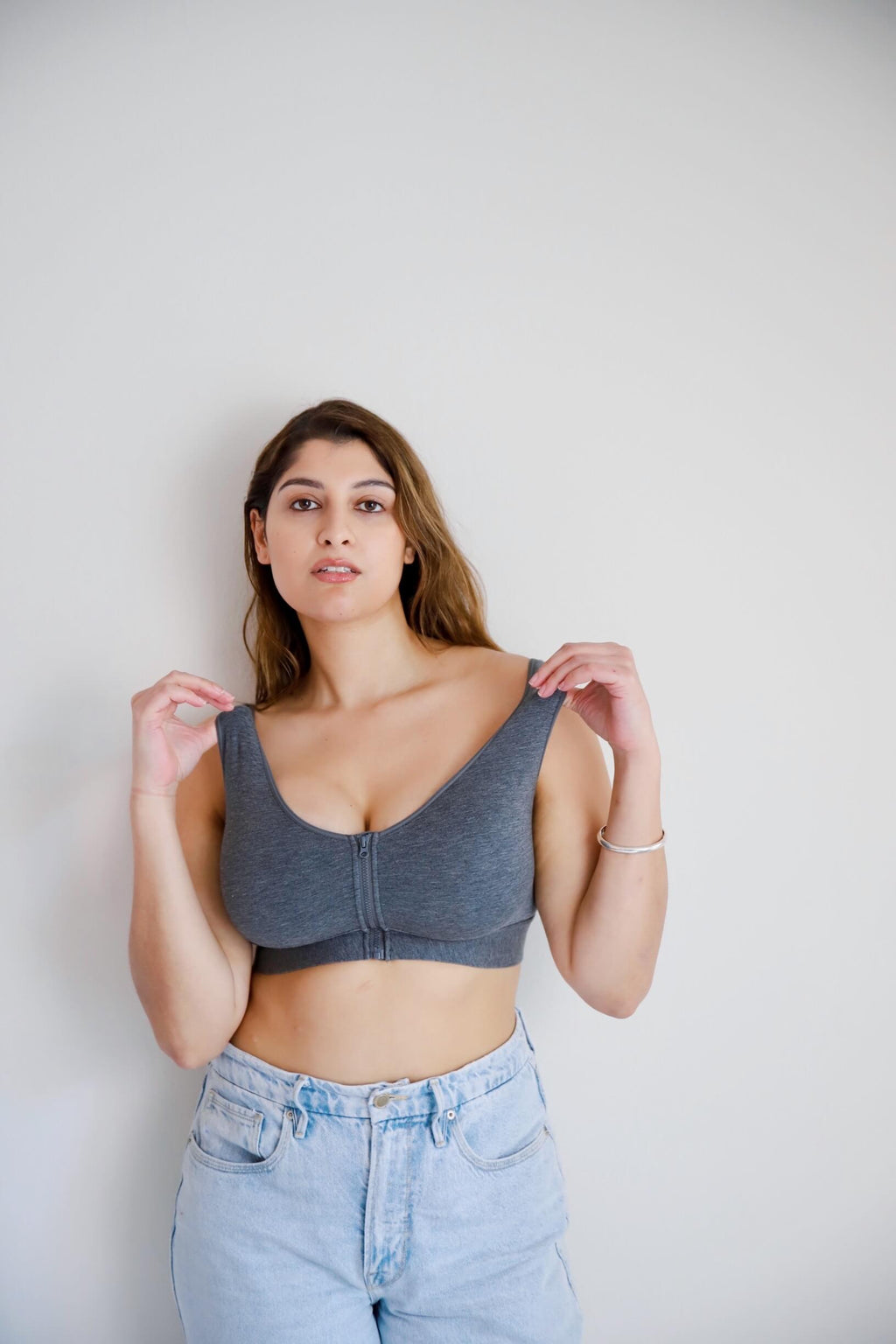Wilderness Front-Closure Cotton Bralette – view 8