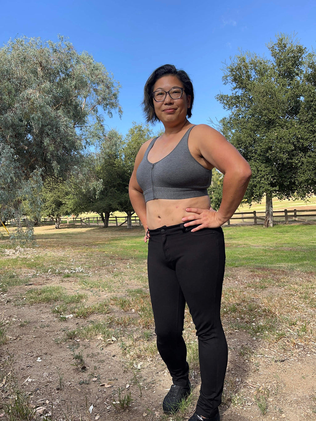 Wilderness Front-Closure Cotton Bralette – view 9