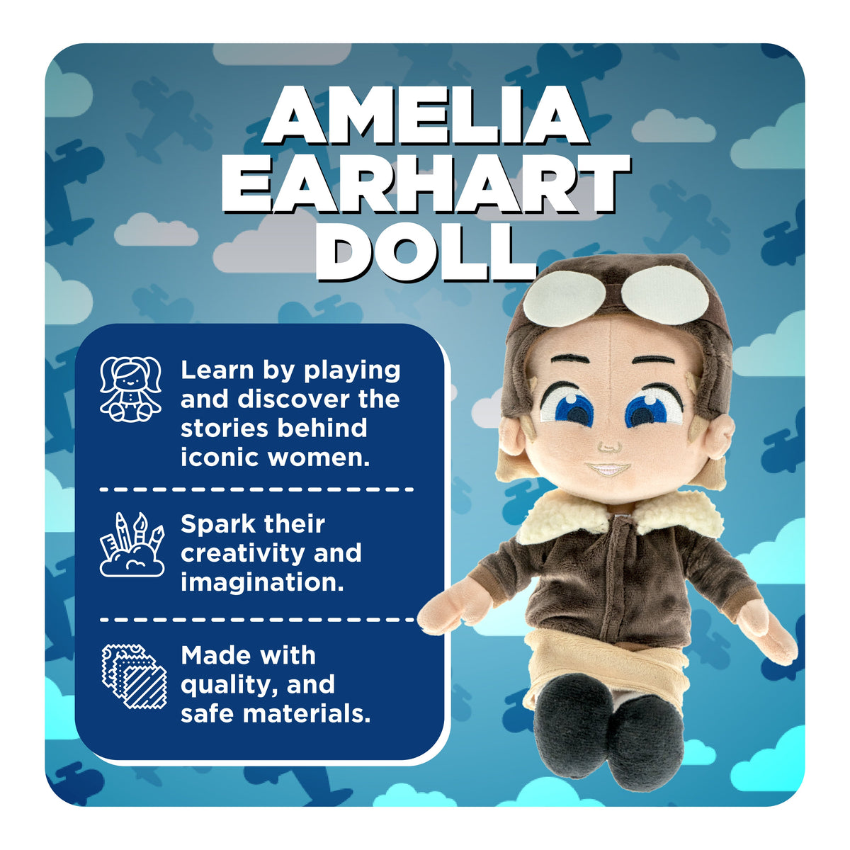 Amelia Earhart Interactive Plush Doll – view 4