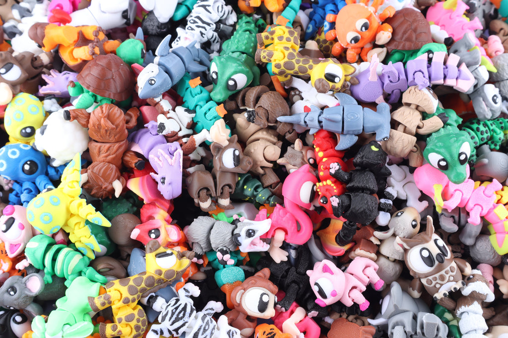 3D Printed Mini Fidget Animal Packs